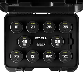 DZOFilm Vespid Prime Cine Lens Kit PL/EF 12/16mm T2.8+ 25/35/50/75/100/125mm T2.1