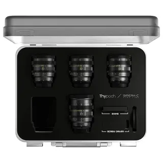 Thypoch Simera-C T1.5 Cine 4-Lens Kit 28/35/50/75mm m/Hardcase. Sony E