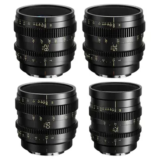 Thypoch Simera-C T1.5 Cine 4-Lens Kit 28/35/50/75mm m/Hardcase. Sony E