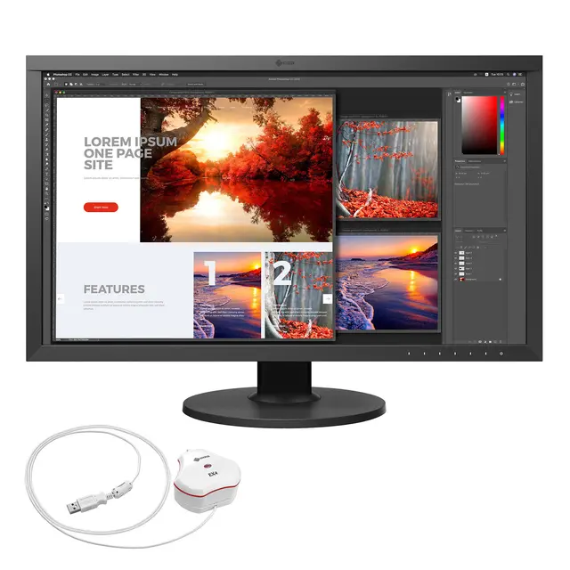 Eizo ColorEdge CS2740 4K CAL 27" Monitor m/EX4 kalibreringssensor 