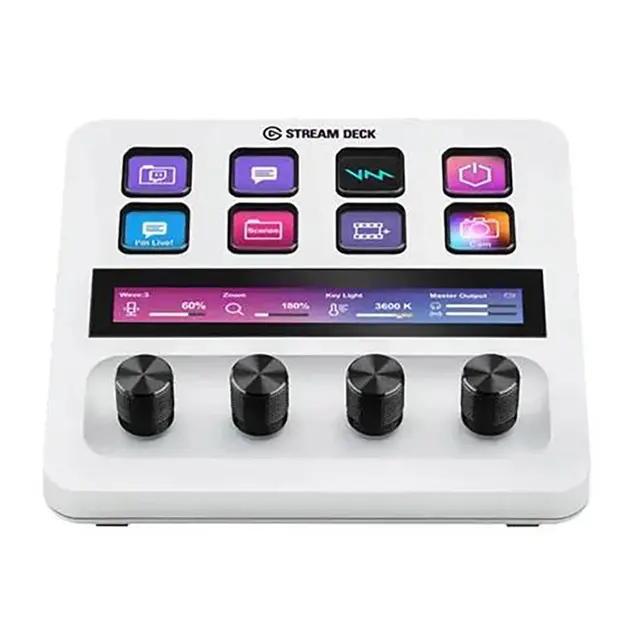 Elgato Stream Deck+ White Programmerbar kontroller 