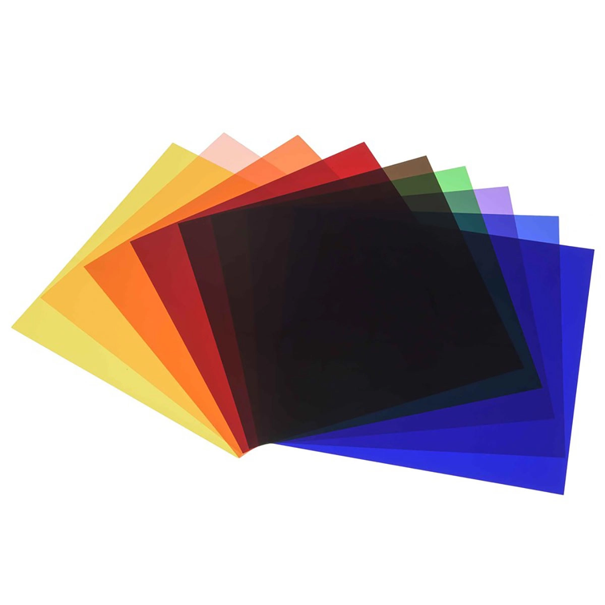 Broncolor Colour Filters for P70 Fargefilter pakke. Ca 22x22cm. 12 stk