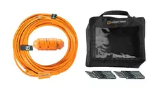 TetherBoost USB-C til USB-C kabelkit 9,4 USB-C skjøtekabel-Kit Oransje - Vinklet