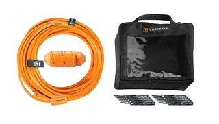 TetherBoost USB-C til USB-C kabelkit 9,4 USB-C skj&#248;tekabel-Kit Oransje - Vinklet
