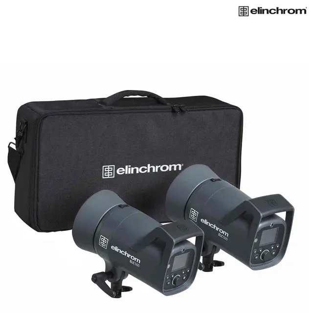 Elinchrom ELC TTL 500/500 Kit 2stk Studioblits i bag. TTL, HSS 