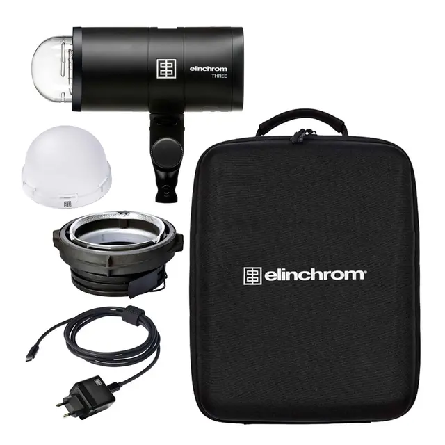 Elinchrom THREE Off-Camera Flash Kit 260Ws, USB-C ladbar LiIon batteri. 