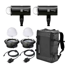 Elinchrom THREE Off-Camera Flash Dual 2stk 260Ws, USB-C ladbar LiIon batteri.
