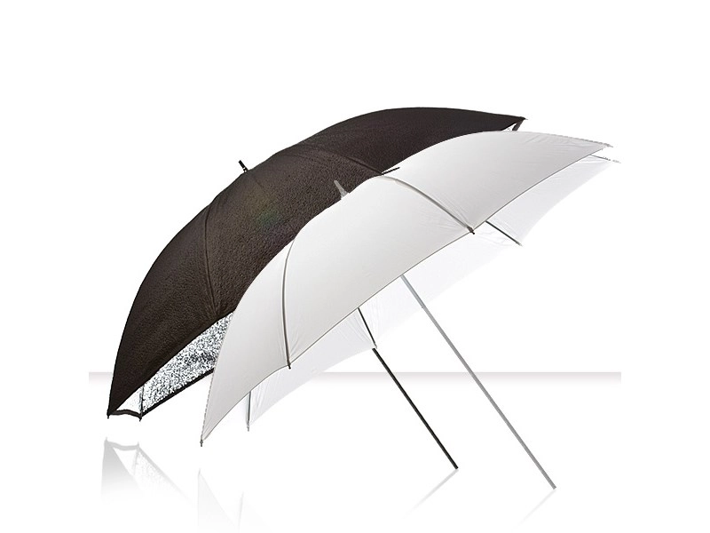 Elinchrom Umbrella KIT 83cm 2stk Paraply SET 1stk Sølv + 1stk Transparent