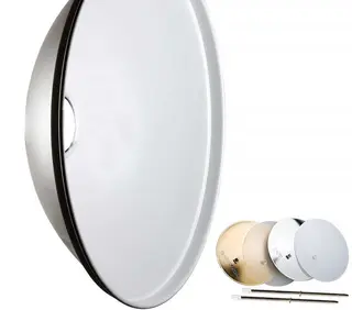 Elinchrom White Beauty Dish 70cm 82&#176; Metall Reflektor Maxi Soft. Hvit innside