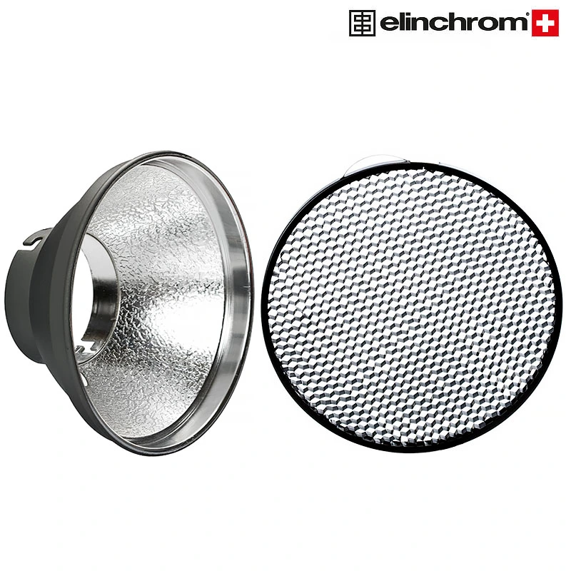 Elinchrom Q-Reflector 56° 18 cm M/Grid Metallreflektor KIT inkl 30° grid/raster