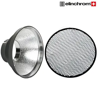 Elinchrom Q-Reflector 56° 18 cm M/Grid Metallreflektor KIT inkl 30° grid/raster