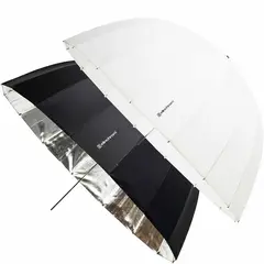 Elinchrom Umbrella Deep Portrait Kit Paraplyer 105cm Deep silver+Transculent