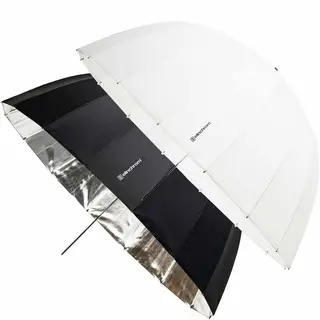 Elinchrom Umbrella Deep Portrait Kit Paraplyer 105cm Deep silver+Transculent