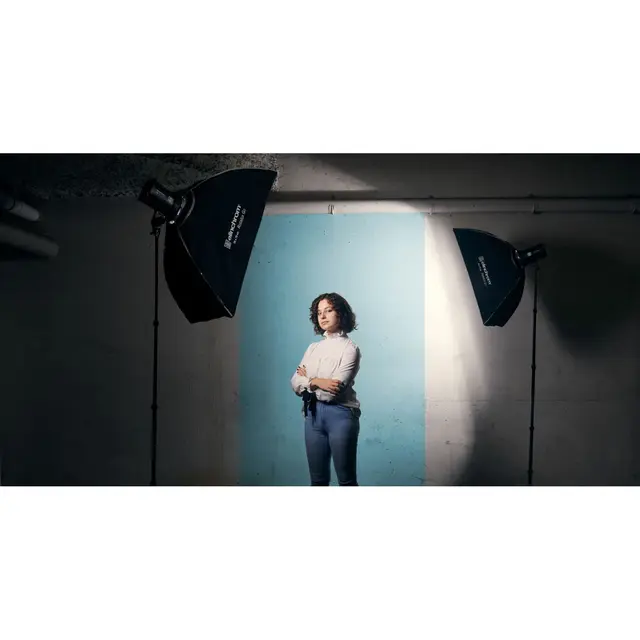Elinchrom Rotalux Go Strip Softbox 35x75 Smal Softboks med Paraplyfunksjon + Grid 