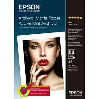 Epson Archival Matte Paper 189gr A3 50