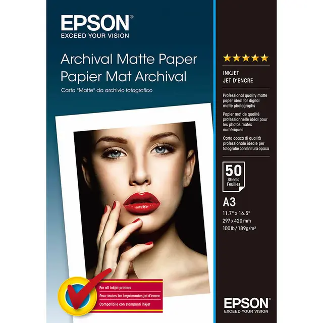 Epson Archival Matte Paper 189gr A3 50 
