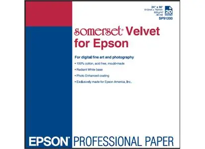 Epson Somerset Velvet Fine Art 24" 255gr 61cm 15m 255 g/m² 