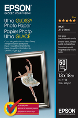 Epson 13x18cm Ultra Glossy Photo Paper 50 Ark. 300 g/m²