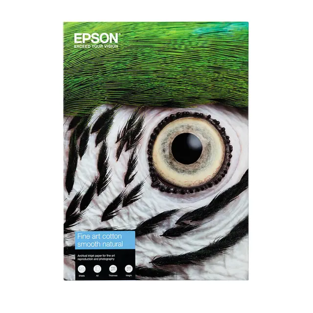 Epson Fine Art Cotton Smooth Natural A3+ 25 Ark, A3+, 300 g/m² 