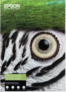 Epson A4 Fine Art Cotton Smooth Bright 25 Ark, 210 mm x 297 mm 300 g/m² 