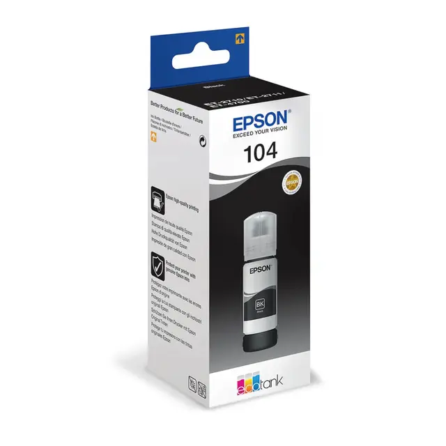 Epson 104 Ecotank Sort 70 ml til Ecotank ET-2826 