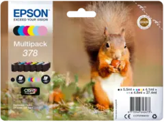 Epson Multipack 6-colours 378XL Claria Photo HD Ink. 6 farger Ekorn