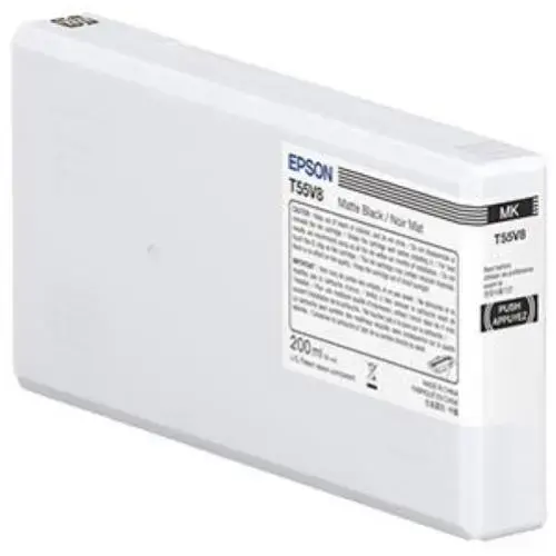 Epson UltraChrome Pro T55W8 Matt Svart 200ml. For SureColor P5300 