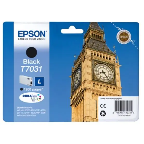 Epson Blekk Svart T7031 L WorkForce WP4000/4500 