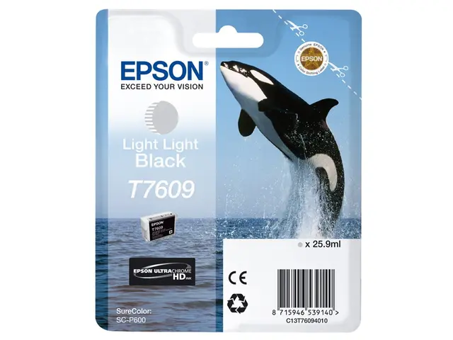 Epson T7609 Lys Lys Sort 26 ml Epson SureColor SC P600 