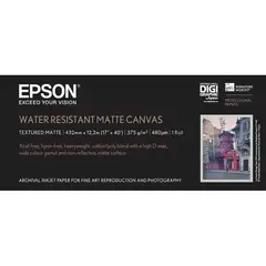 Epson 17" Water Resistant Matte Canvas for Epson 43cm x 12,2m. 375g