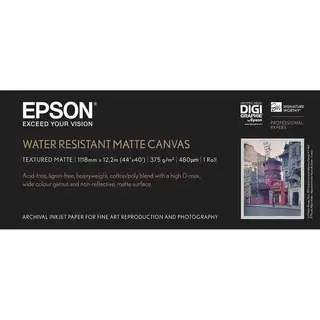 Epson Water Resistant Matte Canvas 44&quot; for Epson 112cm x 12,2m. 375 g/m&#178;