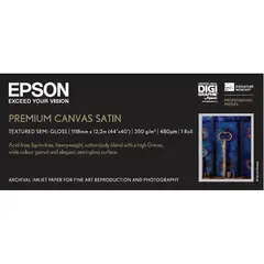 Epson 44" Premium Canvas Satin 112cm x 12,2 m, 350g/m²