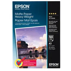 Epson A3 Matte Paper Heavy Weight 167 g 50 ark A3 (297 mm x 420 mm)