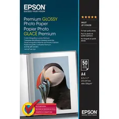 Epson A4 Premium Glossy Photo Paper 255g 50 Ark A4 (210 mm x 297 mm) 255 g/m²