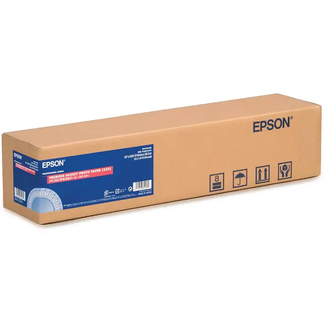 Epson Premium Glossy Photo Paper 24" 61cm x 30,5 m, 260g/m², rull 