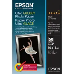 Epson 10x15cm Ultra Glossy Photo Paper 50 Ark. 300 gram