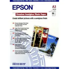 Epson A3 Premium Semigloss Photo Paper 20 ark. 250 gr.