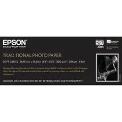 Epson Traditional Photo Paper 64&quot; 162,5cm x 15m rull 300 g/m&#178;