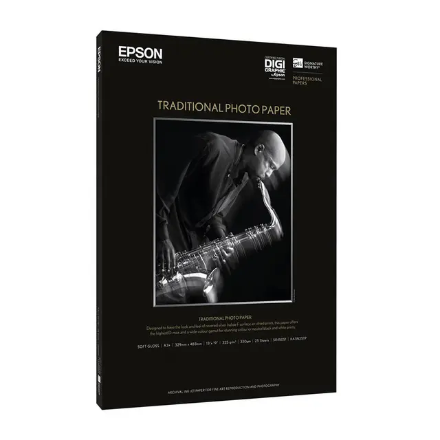 Epson Traditional Photo Paper A2 25 ark 25 ark 420 x 594 mm 325g/m² 