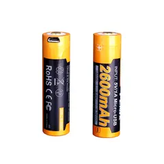 Fenix batteri ARB-L18-2600U Oppladbart batteri. 2600mAh