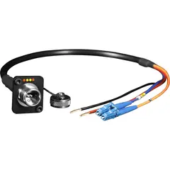 FieldCast 2Core SM HY Chassis Connector 2Core Single-Mode Hybrid Female til LC