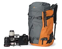 Lowepro Powder BP 500 AW Grey/Orange Fotoryggsekk. Lav vekt. Gr&#229; / Orange