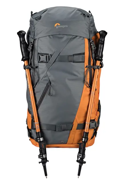 Lowepro Powder BP 500 AW Grey/Orange Fotoryggsekk. Lav vekt. Grå / Orange 