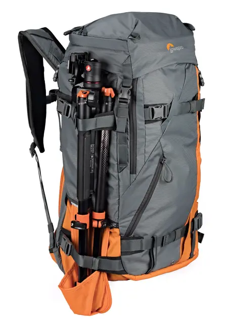 Lowepro Powder BP 500 AW Grey/Orange Fotoryggsekk. Lav vekt. Grå / Orange 