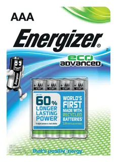 Energizer Eco Advanced AAA 4Pk Batterier