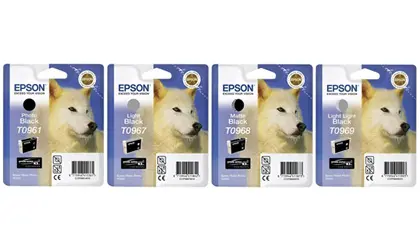Epson T0968 Matte Black 11,4ml SP R2880, Matt Sort blekkpatron 