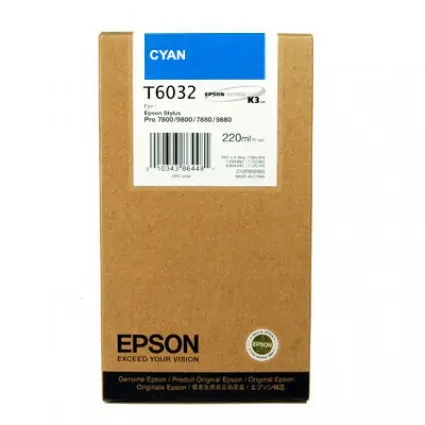 Epson T6032 Cyan 220 ml SP 7800/7880/9800/9880 