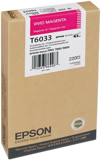 Epson T6033 Vivid Magenta 220ml SP 7880/9880 