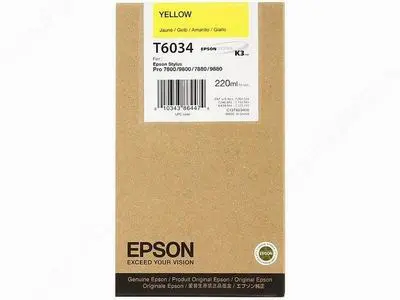 Epson T6034 Gul 220ml SP 7800/7880/9800/9880 