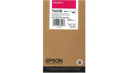 Epson T603C Lys Magenta 220ml SP 7800/9800 